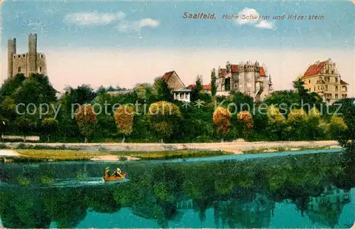 AK / Ansichtskarte Saalfeld_Saale Hohe Schwarm Kitzerstein Saalfeld_Saale