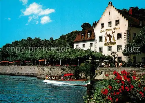 AK / Ansichtskarte Meersburg_Bodensee Hotel Wilder Mann Meersburg Bodensee