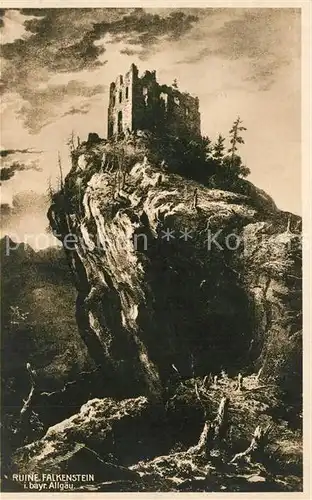 AK / Ansichtskarte Falkenstein_Allgaeu Ruine Falkenstein Falkenstein_Allgaeu