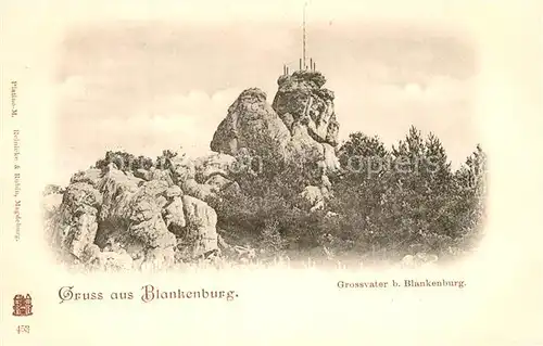 AK / Ansichtskarte Blankenburg_Harz Grossvater Blankenburg_Harz