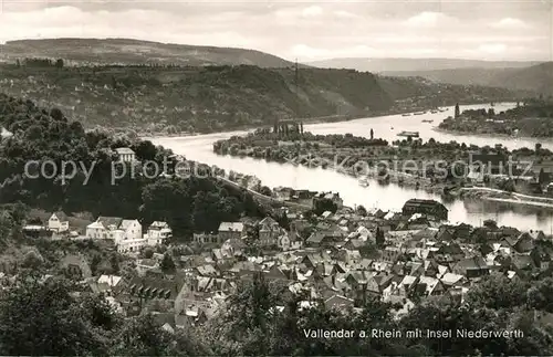 AK / Ansichtskarte Vallendar Insel Niederwerth Vallendar