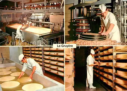 AK / Ansichtskarte Kaese_Kaeserei Gruyere Fabrication du Fromage  