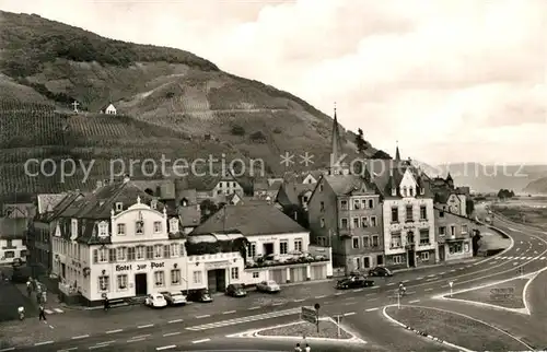 AK / Ansichtskarte Alf_Mosel Hauptstrasse Hotel zur Post Alf_Mosel