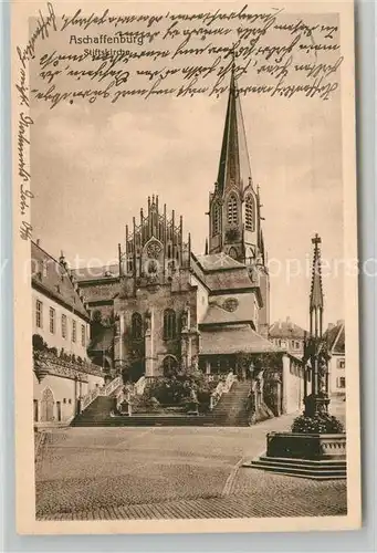 AK / Ansichtskarte Aschaffenburg_Main Stiftskirche Aschaffenburg Main