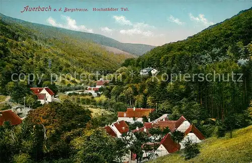 AK / Ansichtskarte Auerbach_Bergstrasse Panorama Hochstaedter Tal Auerbach_Bergstrasse