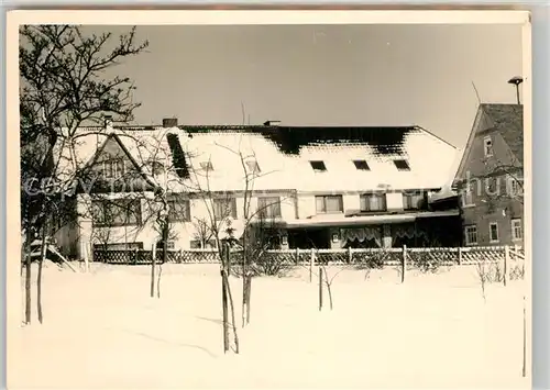 AK / Ansichtskarte Bad_Berleburg Hotel Pension im Winter Bad_Berleburg