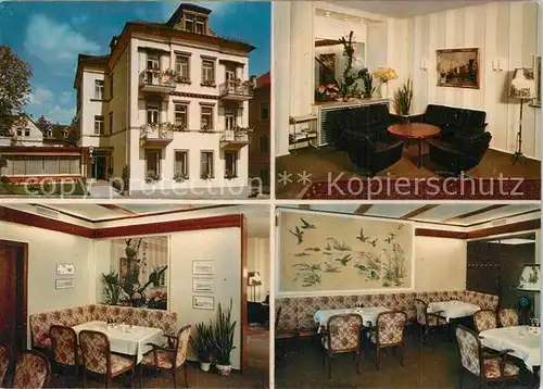 AK / Ansichtskarte Bad_Kissingen Hotel Hubertus Restaurant Bad_Kissingen