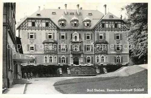 AK / Ansichtskarte Bad_Steben Reserve Lazarett Schloss Bad_Steben