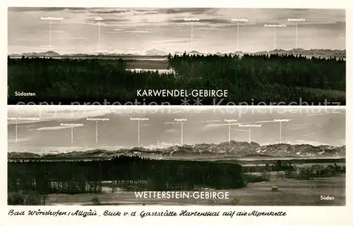 AK / Ansichtskarte Bad_Woerishofen Karwendel Gebirge Wetterstein Gebirge Bad_Woerishofen