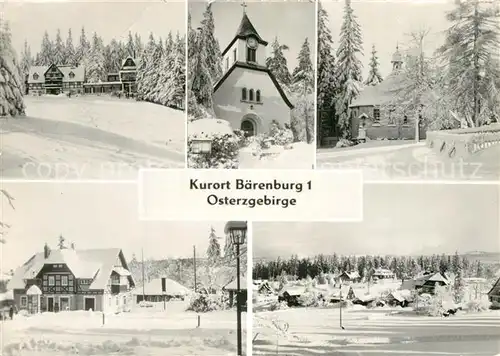 AK / Ansichtskarte Baerenburg_Sachsen Teilansichten Kurort Winterlandschaft Baerenburg Sachsen