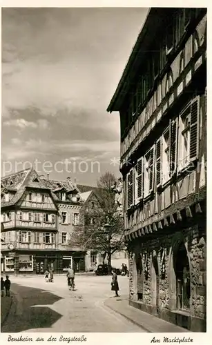 AK / Ansichtskarte Bensheim_Bergstrasse Marktplatz Bensheim_Bergstrasse