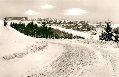 AK / Ansichtskarte Bernstein_Wald Winterpanorama Bernstein_Wald