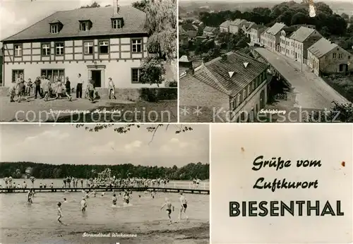 AK / Ansichtskarte Biesenthal Bernau Jugendherberge Schlossberg Strandbad Wukensee Biesenthal Bernau