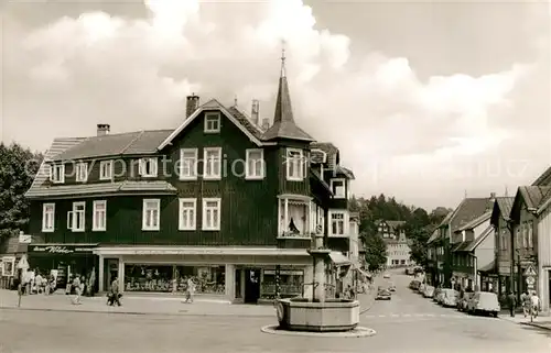 AK / Ansichtskarte Braunlage Elbingeroder Stra?e Brunnen Braunlage