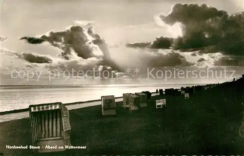 AK / Ansichtskarte Buesum_Nordseebad Wattenmeer Abendstimmung Buesum_Nordseebad