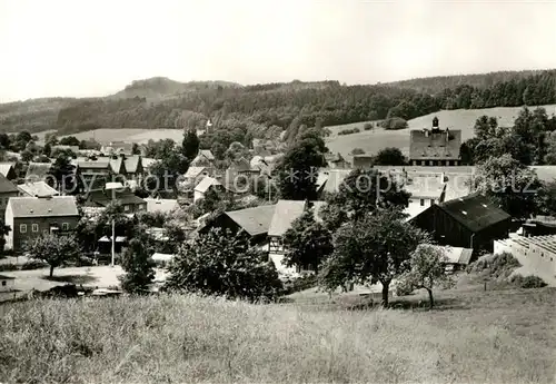 AK / Ansichtskarte Cunnersdorf_Gohrisch Teilansicht mit Pfaffenstein Cunnersdorf Gohrisch