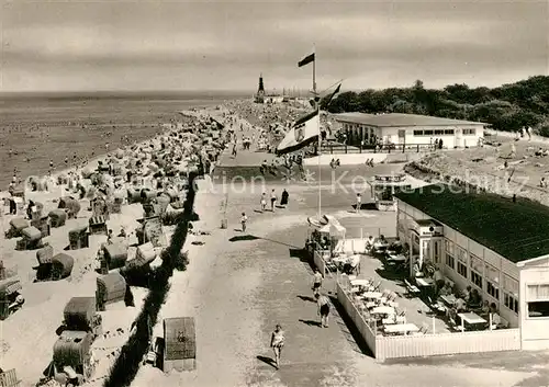 AK / Ansichtskarte Cuxhaven_Doese_Nordseebad Strandbad Kugelbake Cuxhaven_Doese_Nordseebad