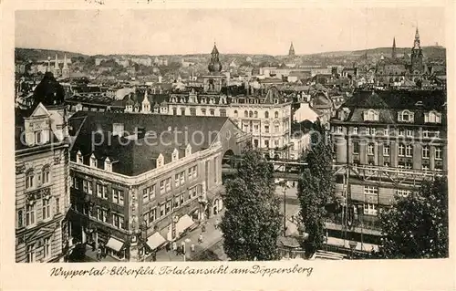 AK / Ansichtskarte Elberfeld_Wuppertal Stadtpanorama Doeppersberg Elberfeld Wuppertal