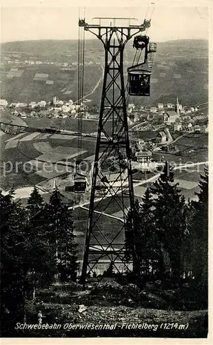 AK / Ansichtskarte Fichtelberg_Oberwiesenthal Schwebebahn Fichtelberg