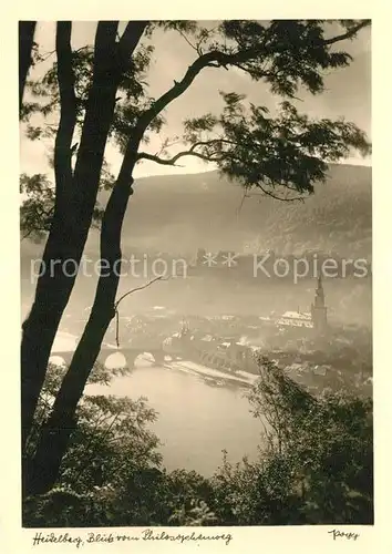 AK / Ansichtskarte Foto_Popp_Nr. Heidelberg Blick vom Philosophenweg Foto_Popp_Nr.