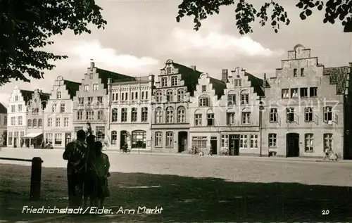 AK / Ansichtskarte Friedrichstadt_Eider Markt Friedrichstadt_Eider