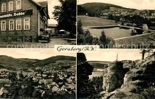 AK / Ansichtskarte Geraberg Gasthaus Hasse Felsen Panorama Geraberg