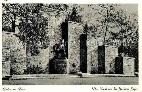 AK / Ansichtskarte Goslar Denkmal Goslarer Jaeger Goslar