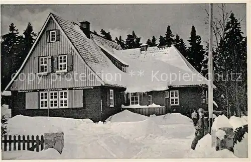 AK / Ansichtskarte Goslar Jaegerhaus Winter Goslar