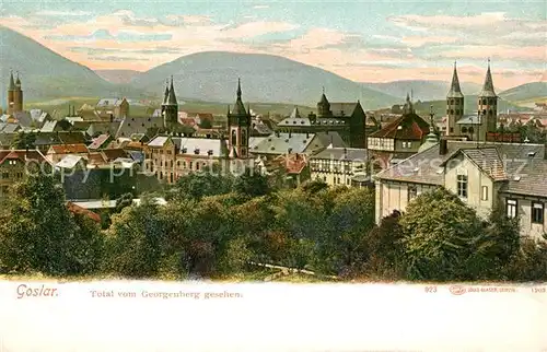 AK / Ansichtskarte Goslar Panorama vom Georgenberg Kirchen Goslar