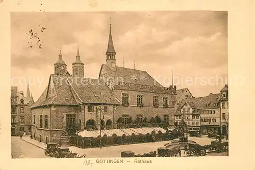 AK / Ansichtskarte Goettingen_Niedersachsen Rathaus Goettingen Niedersachsen