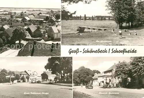 AK / Ansichtskarte Gross_Schoenebeck Weissensee Konsum Gaststaette Ernst Thaelmann Strasse Gross Schoenebeck