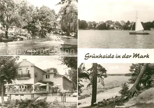 AK / Ansichtskarte Gruenheide_Mark Loeckwit Peetzsee Gaststaette Gruenheide Mark