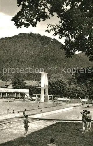 AK / Ansichtskarte Harzburg_Bad Schwimmbad Burgberg Harzburg_Bad