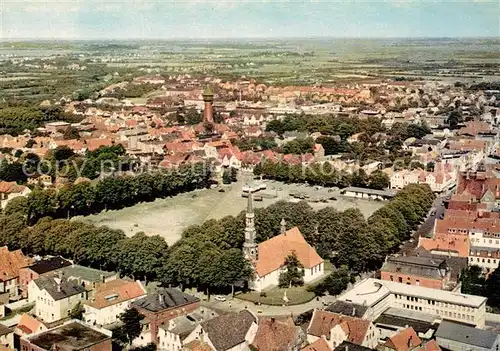 AK / Ansichtskarte Heide_Holstein Fliegeraufnahme Kirche Wasserturm Heide_Holstein