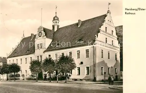 AK / Ansichtskarte Herzberg_Elster Rathaus Herzberg_Elster