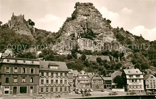 AK / Ansichtskarte Idar Oberstein mit Schloss und Felsenkirche Idar Oberstein