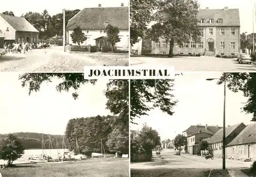 AK / Ansichtskarte Joachimsthal Teilansichten Bootsliegeplatz Joachimsthal