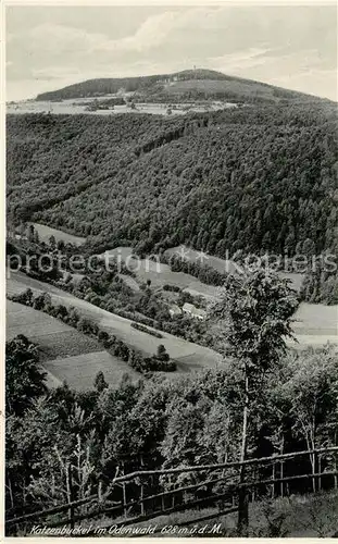 AK / Ansichtskarte Katzenbuckel_Odenwald Landschaftspanorama Katzenbuckel Odenwald