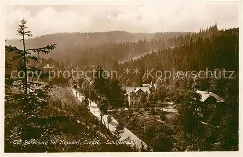 AK / Ansichtskarte Kipsdorf Tal Baerenburg Schaefermuehle Landschaftspanorama Kipsdorf