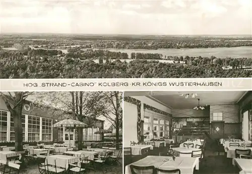 AK / Ansichtskarte Kolberg_Wolziger_See HOG Strand Casino Kolberg_Wolziger_See