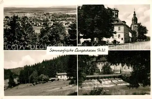 AK / Ansichtskarte Langewiesen Kirche Wehr Panorama Langewiesen