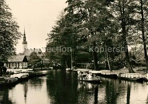 AK / Ansichtskarte Luebbenau_Spreewald Kahnstation  Luebbenau Spreewald