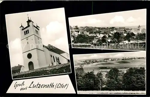 AK / Ansichtskarte Lutzerath Kirche Panorama Lutzerath