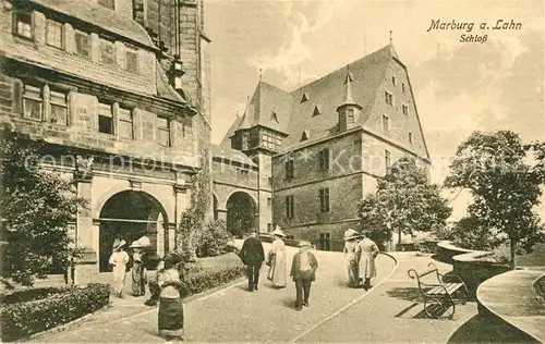 AK / Ansichtskarte Marburg_Lahn Schloss Marburg_Lahn