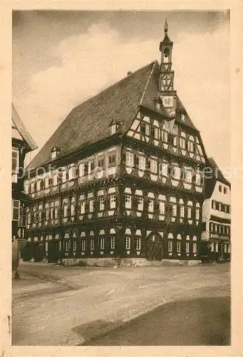 AK / Ansichtskarte Markgroeningen Rathaus Fachwerkhaus Markgroeningen