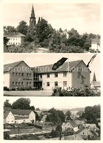 AK / Ansichtskarte Mohorn Kirche Schule Ortspartie Mohorn