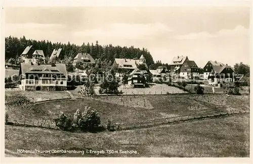 AK / Ansichtskarte Oberbaerenburg_Baerenburg Teilansicht Hoehenluftkurort Oberbaerenburg Baerenburg