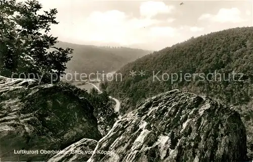 AK / Ansichtskarte Oberbieber Landschaftspanorama Blick vom Koeppel Oberbieber