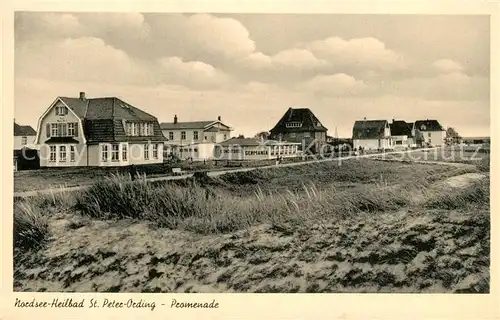 AK / Ansichtskarte Peter Ording_St Promenade Conditorei Germania Peter Ording_St