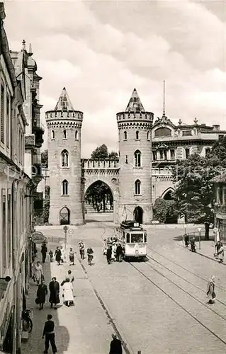 AK / Ansichtskarte Potsdam Friedrich Ebert Strasse mit Nauener Tor Potsdam